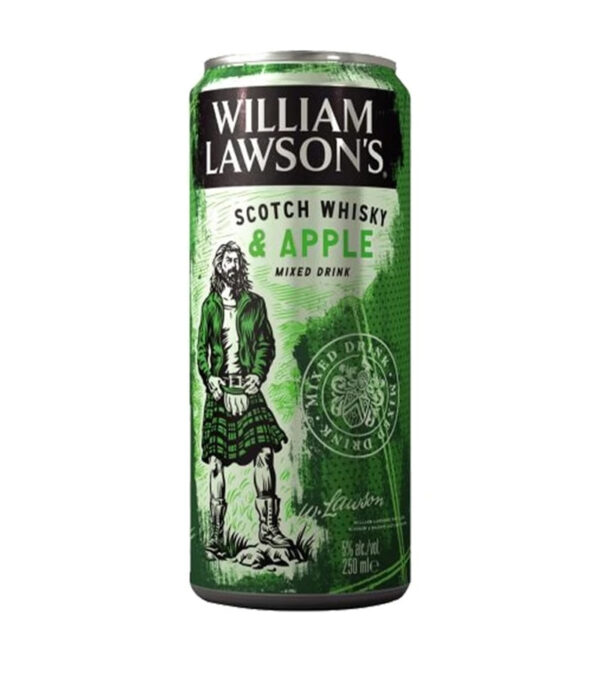 WILLIAM LAWSONS 330ML APPLE MXD DRINK